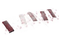 Red self-adhesive reflector set (bundle) Ducati universell