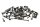 Engine screws, screw set, retaining screws, fastening Yamaha XJ 550 4V8 84-84