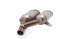 Dual muffler exhaust system exhaust routing Ducati...