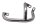 Left crash bars, crash protection bars Suzuki GSF 1200 S Bandit WVA9 01-05