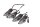 Blinker Set vorn hinten links rechts LED schwarz Ducati Panigale 1299 17-17