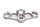pont de fourche supérieur, fixation de la colonne de direction, collier de serrage Honda VFR 800 V4 Vtec RC46A 02-05