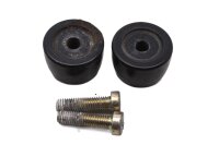 Fundas para contrapesos del manillar, par de amortiguadores de vibración, negras Ducati ST4 916ST4 98-03