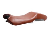 Funda de asiento de motocicleta marrón con...