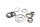 Roulements de direction, pont de fourche, roulements de direction Honda VFR 800 V4 Vtec RC46A 02-05