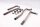 Collecteur déchappement avec supports de montage et colliers de serrage. BMW K100 0501 K589 82-88