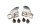 Seat bracket mounting bracket screw set KTM 620 LC4 620LC4 99-07