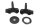 Haarukan sillan pultit, ylempi aluslevysarja, haarukan kiinnitys BMW K100 0501 K589 82-88