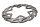 Rear brake disc, wave-patterned, 4.7mm Yamaha YZF R1 RN01 98-99