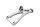 Rear right footrest bracket, passenger footrest mount BMW K 1200 RS 589 96-00