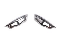 Tank emblem holder pair, chrome-plated, left and right...