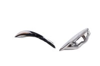 Tank emblem holder pair, chrome-plated, left and right...