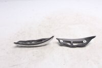 Par de soportes para emblemas de depósito, cromados, izquierdo y derecho. Triumph Bonneville 1200 T120 22-22