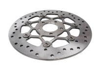 Perforated floating brake disc, round mounting,...