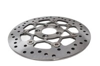 Perforated floating brake disc, round mounting,...