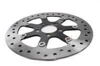 Perforated floating brake disc with adapter ring...