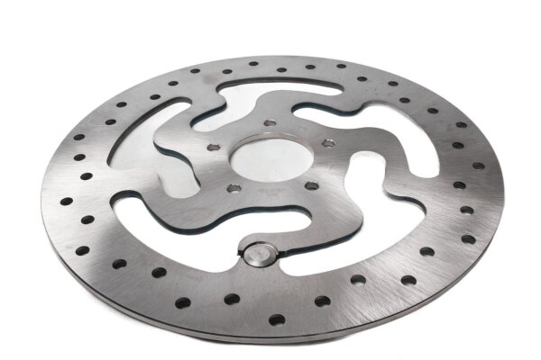 Disco de freno flotante perforado, con forma de onda, de repuesto Harley-Davidson universell