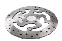 Perforated floating brake disc, wave-shaped, replacement...