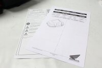 Seitenkoffer Topcase abschließbar schwarz silber Reflektor Honda universell