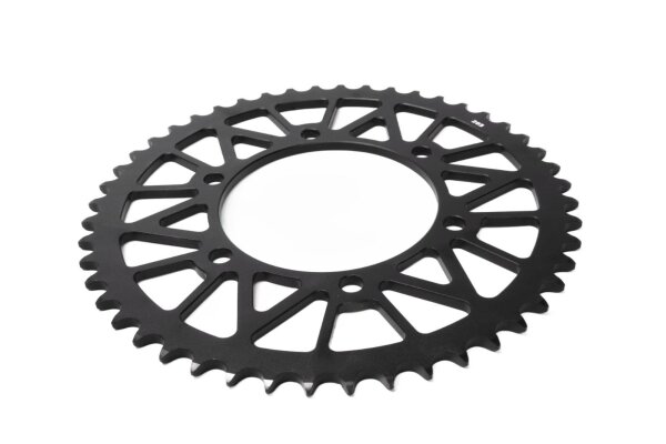 Pignone di trasmissione 48 denti per ruota posteriore in Ergal 7075 T6 nero KTM universell
