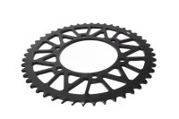 Pignone di trasmissione 48 denti per ruota posteriore in Ergal 7075 T6 nero KTM universell