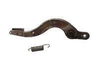 Rear brake lever, foot brake lever, spring-loaded knurled...
