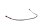 Steel braided brake line front left red fittings Yamaha YZF R1 RN01 98-99