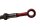 Steel braided brake line front left red fittings Yamaha YZF R1 RN01 98-99
