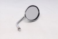 Oval mirror with eagle engraving, chrome, universal Harley Davidson universell