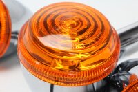Clignotants chromés, en verre, avant et arrière gauche Triumph Bonneville 900 T100 17-17