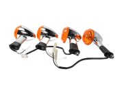 Clignotants chromés, en verre, avant et arrière gauche Triumph Bonneville 900 T100 17-17