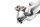 Exhaust muffler left silencer 2201089 Triumph Bonneville 1200 T120 19-19