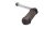 Right footrest, rider pad, rubber footrest BMW R 100 S 0505 247 79-80