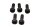 Clutch bolt set, hex socket, flywheel BMW R 100 S 0505 247 79-80