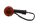 Intermitente delantero izquierdo, carcasa redonda naranja, base de goma. Kawasaki KLR 650 KL650C 95-04