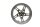 Cerchio ruota posteriore 5.00x17 con valvola singola in alluminio BMW R 1150 R R21 99-04