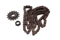 Drive sprocket, chain, chain kit, gearbox Kawasaki KLR...