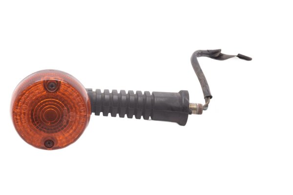 Intermitente trasero izquierdo, redondo, naranja, carcasa negra. Kawasaki KLR 650 KL650C 95-04