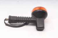 Intermitente trasero izquierdo, redondo, naranja, carcasa negra. Kawasaki KLR 650 KL650C 95-04