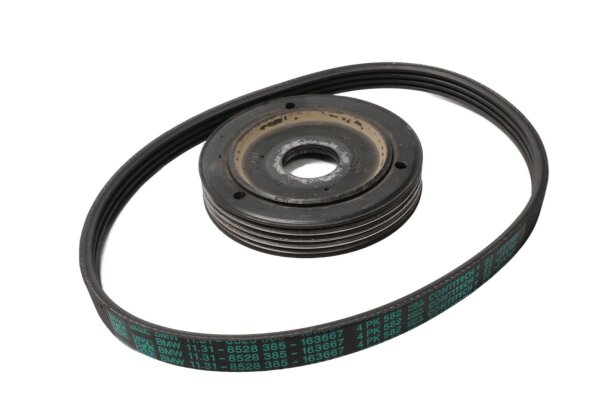 Lower alternator pulley with multi-ribbed belt BMW R 1200 RT 0368 05-09