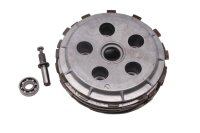 Clutch basket, friction discs, spring plate, bearing...