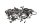 Schraubensatz Satz Schrauben Muttern Verkleidung Rahmen BMW R 1150 R R21 99-04
