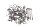 Schroevenset, motoronderdelen, assen, borgplaten Kawasaki KLR 650 KL650C 95-04