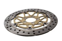 Front brake disc, drilled, floating, 4mm Kawasaki ZR 7S...