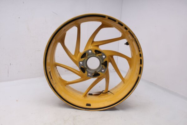 Bakhjulsfälg gul 17xMT6.00 design BMW K 1200 S K40 K12S 0581 05-08