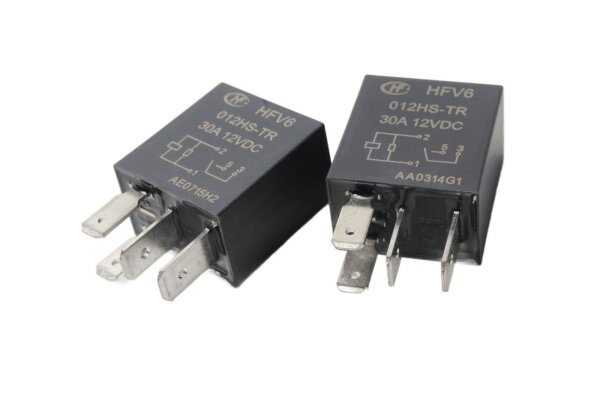 Lastrelä 30A 12V DC kopplingsrelä universellt elektriskt HFV6 Triumph universell