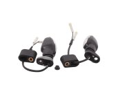 LED indicator set, black with clear glass, left and...