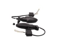 LED indicator set, black with clear glass, left and...