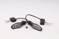 Set di indicatori LED, neri con vetro trasparente, sinistro e destro, universali Triumph universell