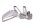 plaque de fixation du repose-pieds, arrière droit Triumph Trident 660 Euro 5 L101 21-23
